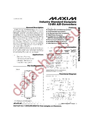 MAX174ACWI+ datasheet  